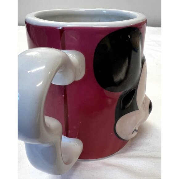 Red Disney Mickey Mouse 3D Ceramic Mug By Monogram - Microwaveable & Dishwasher - Picture 6 of 6